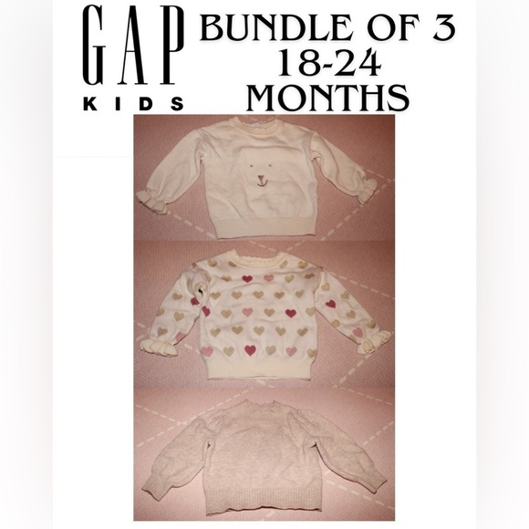GAP Other - GAP Kids Toddler Girl Ruffle Sweater Bundle 18-24 months
